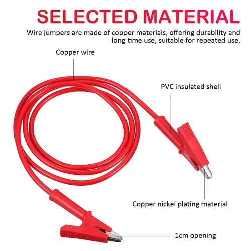 8 Pcs Clip Jumper Clips for Multimeter Electrical Test Leads - Picture 2 of 11