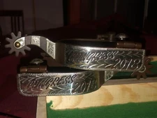 Vintage NEW old stock Quarter Horse Congress 2018 Show Spurs / Rods