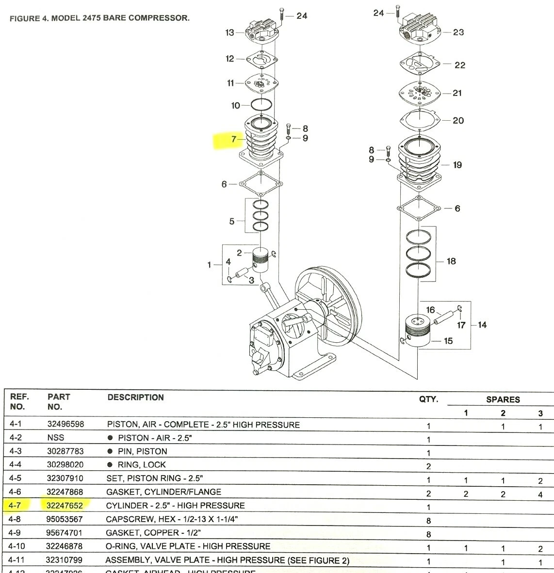 Hitachi EC2610E Air Compressor Parts Master Tool Repair, 58 OFF