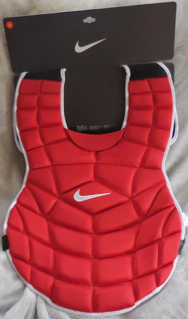 Nike Vapor Catcher Chest Protector Gear Men Red/Black/White 18"