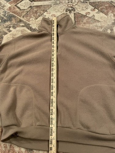 Maglione Coleman Outdoors in pile marrone chiaro 1/4 zip con tasche taglia L - Foto 3 di 6