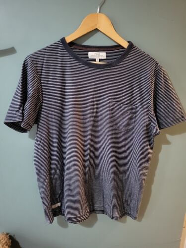 Next Size M Medium Blue Stripe T-shirt (224/74) - Picture 1 of 2