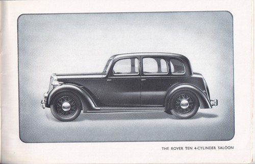 ROVER RANGE, SALOON CARS ONLY BROCHURE, DATED SEPTEMBER 1938. - Picture 3 of 12