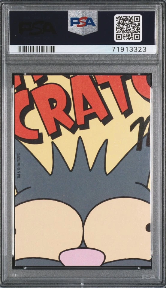 POP 3 No 10 PSA 9 Radioactive Man Larve Lass 1994 Skybox The Simpsons Wiggle 3D - Image 2 of 3