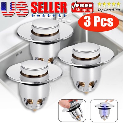 PCS Universal Bathroom Pop Up Drain Filter Sink Stopper Wash