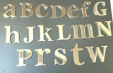 Ganz Silvertone Alphabet Letter Magnet Pick 1 A B C D E G H J K L M N P R S T W