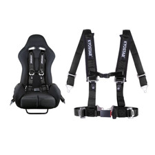 KYOSTAR 4 Punkt Renngurt Sicherheitsgurt Hosenträgergurt Schwarz Racing Sitz