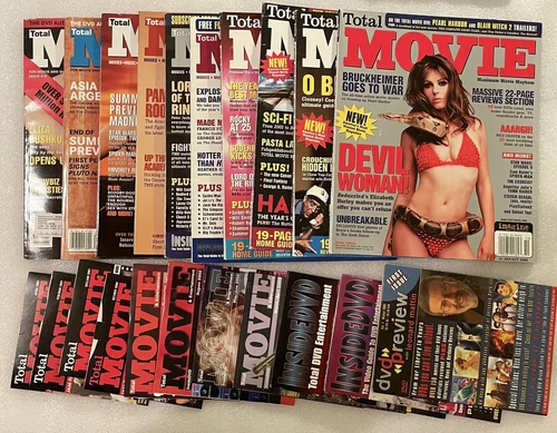 Lot of Vtg Total Movie Magazine/DVDs, InsideDVD, DVD Preview-w/Star Wars Troops