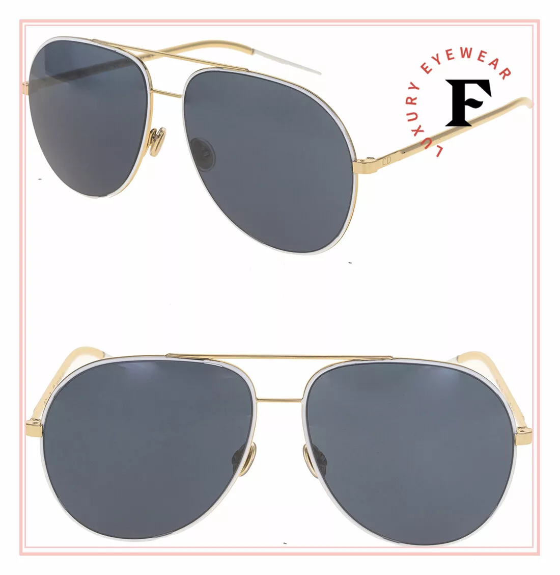 Dior gold aviator sunglasses cheap