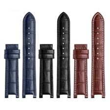 Genuine Leather Watch Strap Fit For GC 22x13mm 20x11mm Notched Wristwatches Band