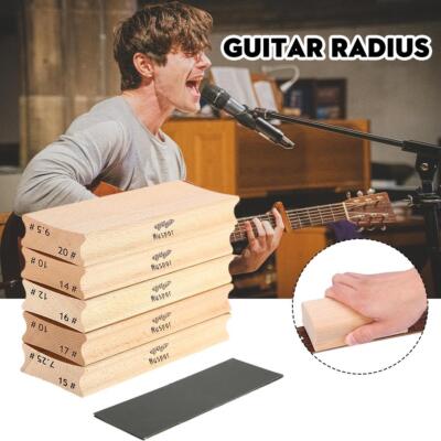 +. Wooden Guitar Radius Sanding Block Fret Leveling Fingerboard Luthier `  `