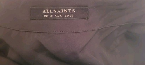 Womens Allsaints Pencil Skirt With Lace Overlay Size 10 - Picture 4 of 5