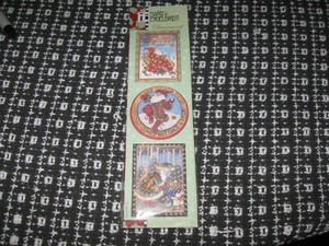 MARY ENGELBREIT Dimensional Stickers "Some Cause Happiness " Set of 3 Christmas