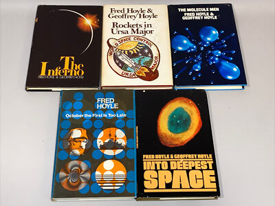 Fred Hoyle Geoffrey 5 Book Lot Hardback Vintage Science Fiction The Inferno SF +