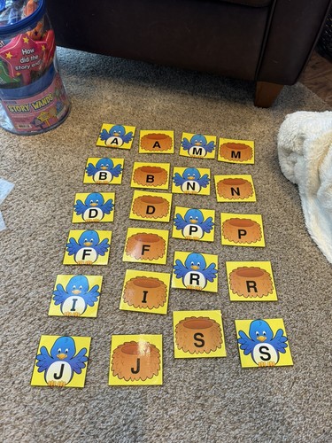 8 Diff PUZZLES: Match: Letters, Shapes, Colors Size, Rhyming Pict., Beg. Sound - Picture 3 of 9
