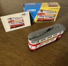 New Corgi Classics 36701 London Fully Closed Tram Set 1995.Excellent Condition.