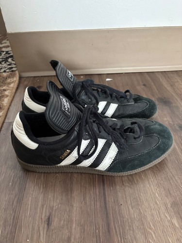 Vintage 80s RARE Adidas Samba long tongue sneakers germany US 9 - Picture 2 of 17