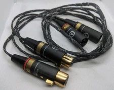 Thales Line Precision XLR Cables; 1.5m Pair Balanced Interconnects