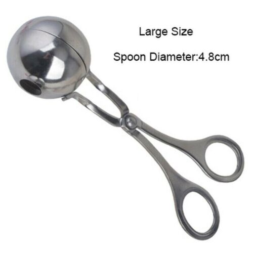 Stainless Steel Meatball Scoop Meat Baller Dough Tongs Ball Maker kitchen Tool - Picture 3 of 9