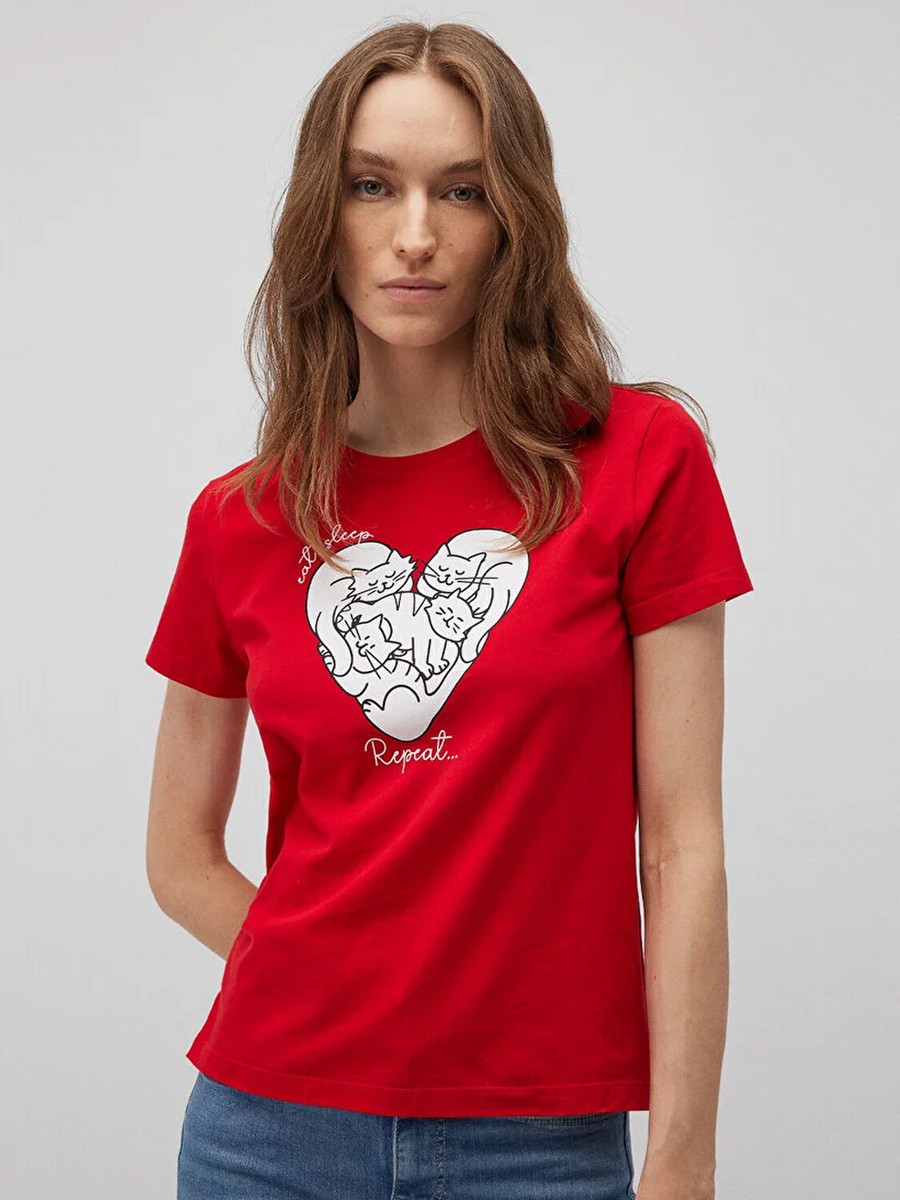 Mavi Damen Logo T-Shirt – Weiches Basic-Shirt, Vielseitig Kombinierbar