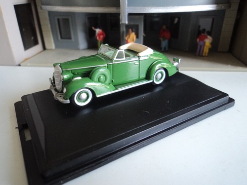 Oxford 1936 BUICK SPECIAL CONVERTIBLE Green 1/87 HO diecast car GM - Picture 6 of 7