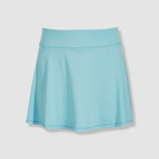 ID Ideology Kids Girl's Blue Solid Jersey A-Line Skort Size S