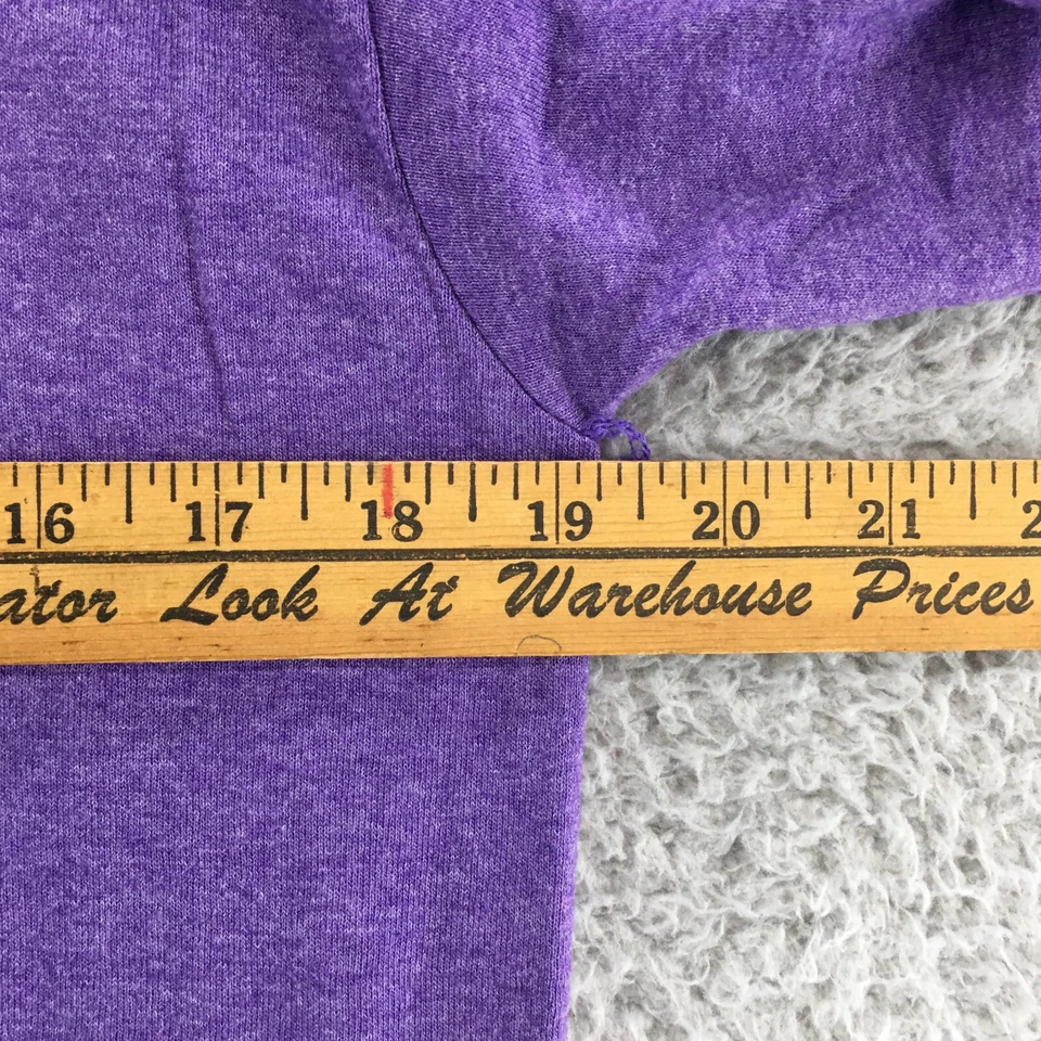 Camiseta Top Gildan Manga Corta Mujer M Púrpura Mezcla Algodón Estampado Pullover Foto 4 de 4