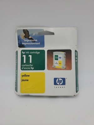 HP 11 C4838AN Yellow Ink Cartridge, new sealed genuine, Expired...46