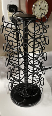 40 Keurig KCup Holder Coffee Pod Carousel Stand Storage Organizer Display Black
