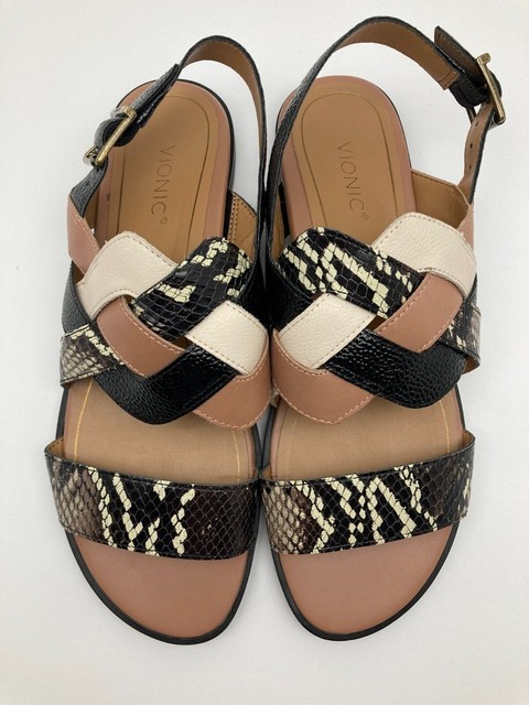 Vionic Kendra Women's Backstrap Women's Sandal Black Brown - 7 Medium for sale online | eBay