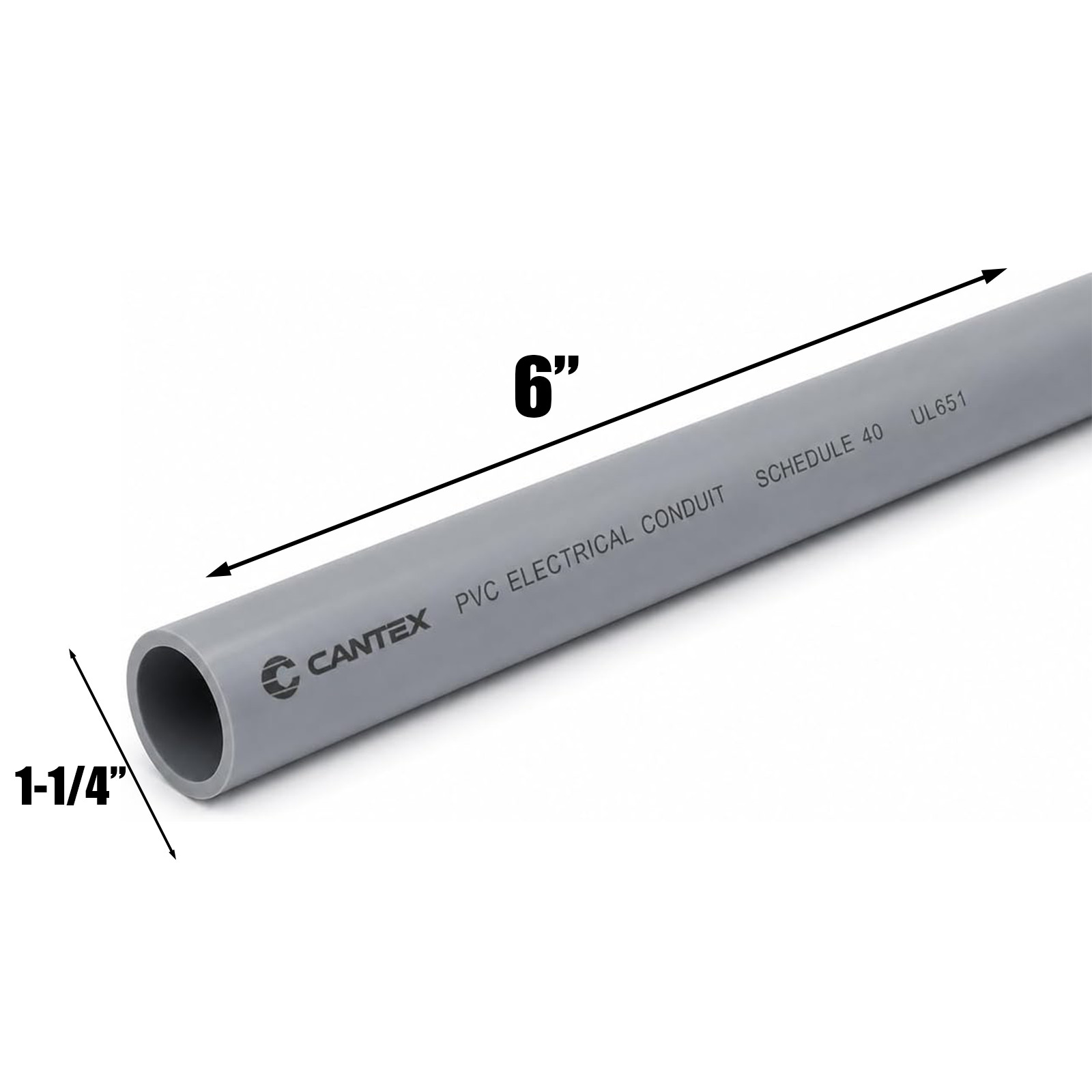 1-1/4" PVC Conduit Schedule 40 Rigid RNC UL651 ETL