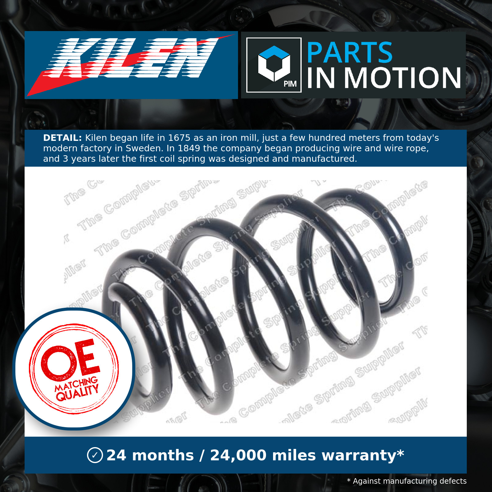 OEM Kilen 57168 Rear Coil Spring for Mercedes Benz A Class Cla Coupe 1763240304 - Image 7