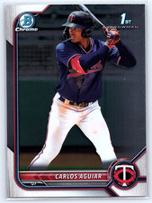 2022 Bowman - Chrome Prospects Carlos Aguiar #BCP-1 Twins