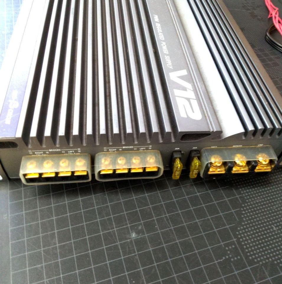 Alpine MRV-F400 Car Amplifier 4 Channel V12 Series Powerful Audio