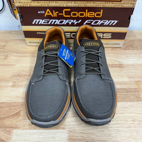 Herren Skechers Relaxed Fit Respected Loleto Bungee Braun Goodyear Schuhe Gr. 12 M - Bild 2 von 5