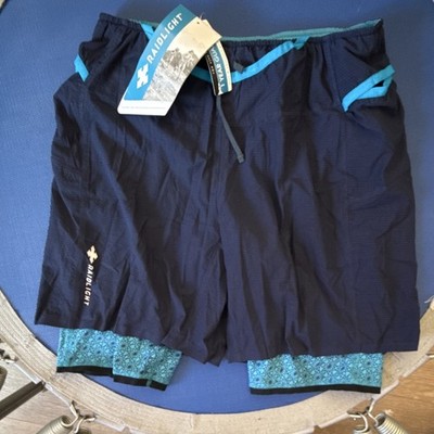 Raidlight Ultralight Athletic Running Shorts Dark Blue/Blue Men's M Quick Dry