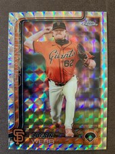 2025 Topps Chrome Logan Webb Geometric Refractor #296 - Giants