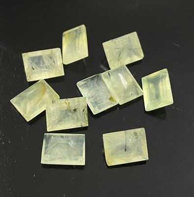 Top Quality Prehnite Octagon Faceted Cut Gemstone 5x7mm TO 12x16mm