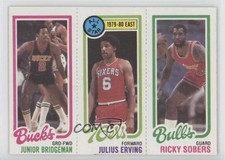 1980-81 Topps Junior Bridgeman Julius Erving Ricky Sobers #49-1-146 HOF 03rx