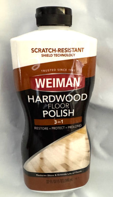 Weiman Wood Floor Polish 3 in 1 32 Ounce High-Traffic Hardwood NEW