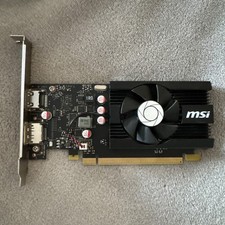 MSI GeForce GT 1030 2GB GDDR4 Low Profile PCIe x16 Graphics Card HDMI DVI