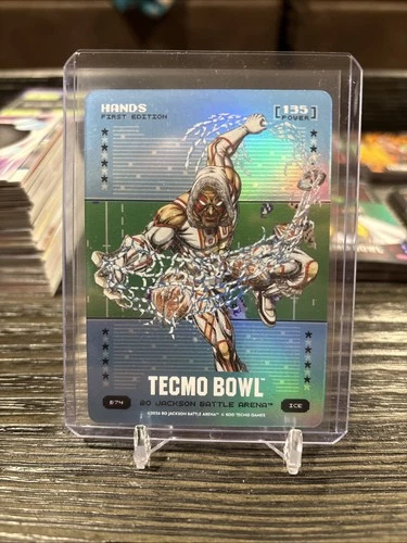 🔥Bo Jackson Battle Arena Tecmo Bowl Silver Battlefoil Hands Jerry Rice Ice B74