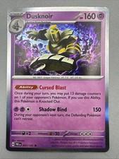 Pokemon TCG * SV Prismatic Evolutions * 037/131 Dusknoir Rare Holo * FRESH PK