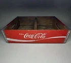 Vintage Enjoy Coca Cola Wooden Crate Red With White Lettering