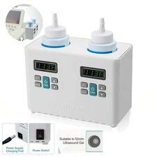 Thermasonic Ultrasound Gel Warmer 2 well Heater Couplant Warmer Double Bottle US