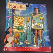 New Disney Pocahontas Swimming Dress n Play Doll Clothes Outfit Mattel 68452