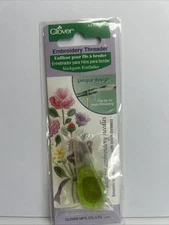 Clover 8611C Embroidery Threader-Apple Green