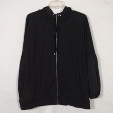 NWT Athleta On My Way Triumph Hoodie Black Women's Size 3X Oversized Fit