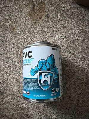 #ad #ad HERCULES 60015 PVC Cement 16 Oz Clear Medium Body Low VOC Pressure Pipe $32.21