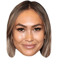 Cassie Lansdell Smile Celebrity Mask, Flat Card Face, Fancy Dress Mask